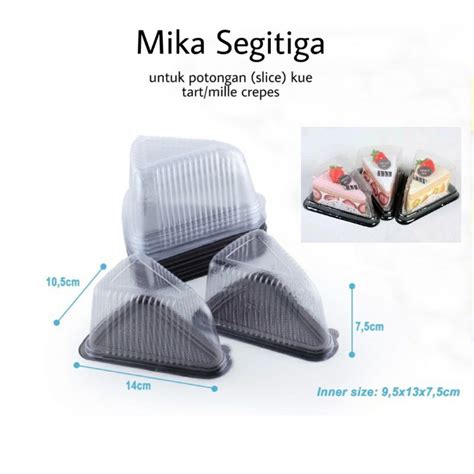 Jual Mika Segitiga Untuk Potongan Kue 1 Pak Isi 10pcs Shopee Indonesia