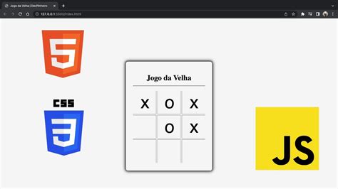 Criando O Jogo Da Velha Do Zero Html Css Js YouTube