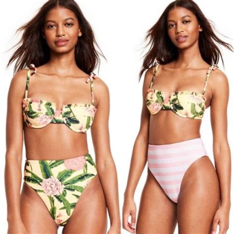 Agua Bendita Swim Nwt Agua Bendita X Target Peony Bikini Top