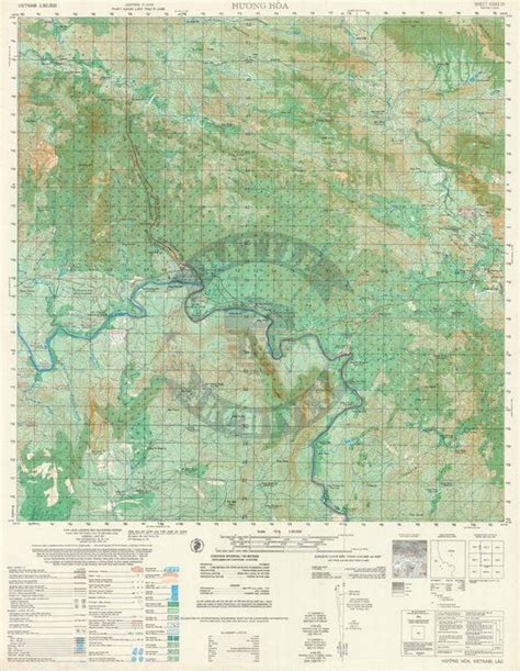 Khe Sanh 1968 Topographical Map – Battle Archives