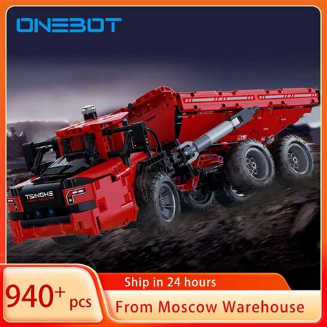 ONEBOT 940pcs+ Terrain Truck Building Blocks Heavy Engineering Mine ...