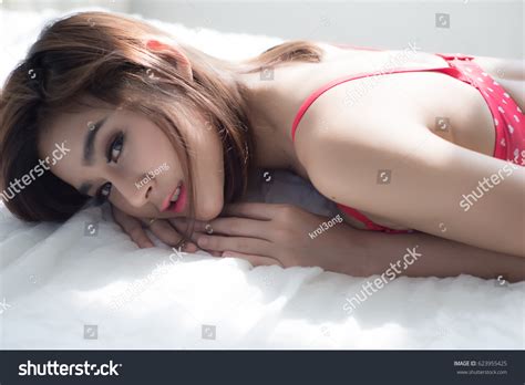 Sexy Beautiful Asian Woman White Lingerie 스톡 사진 Shutterstock