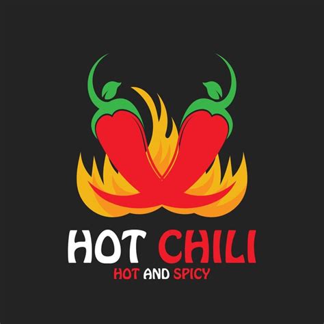 Chili hot picante icono vector ilustración plantilla diseño logo