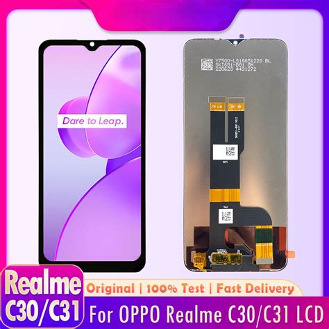 อะไหล่หน้าจอสัมผัสดิจิทัล LCD แบบเปลี่ยน สําหรับ OPPO Realme C31 ...