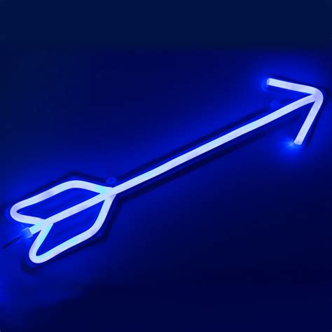 Chibuy Blue Bow Arrow Decorative Signs Led Neon Sign Light Neon Light