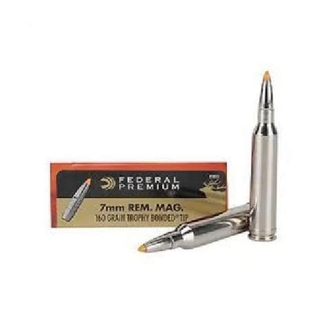 Federal Premium 7mm Rem Mag 160gr Tb Dandr Sporting Goods