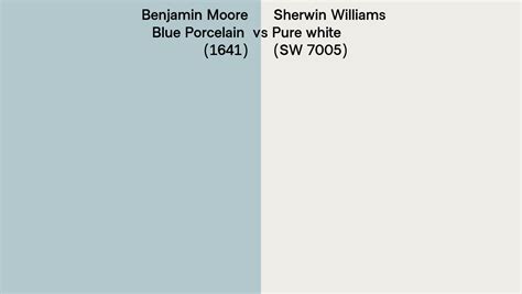 Benjamin Moore Blue Porcelain Vs Sherwin Williams Pure White Sw