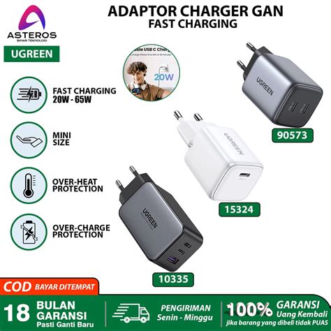 Jual UGREEN Adaptor Charger GAN Nexode Series Fast Charging 20w 30w 45w