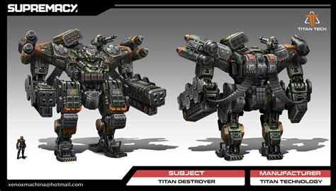 Titan Tech Heavy Mech By Alientan On Deviantart