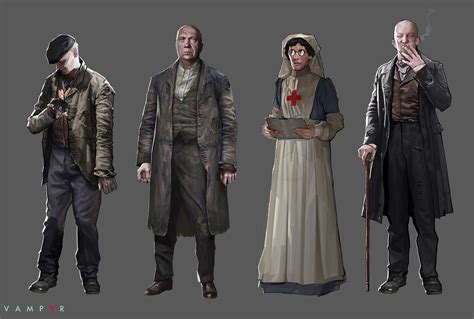 Artstation Vampyr Florent Auguy Rpg Clothes Gothic Characters