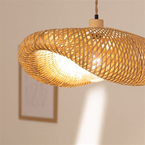 Lampa Wisz Ca Bambusa Kapelusz Cm Boho Abruzzo Ponti E Abr Lwpp E