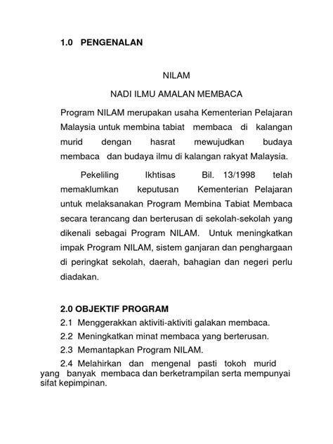 Kertas Kerja Program Nilam Jacqualine Pereira