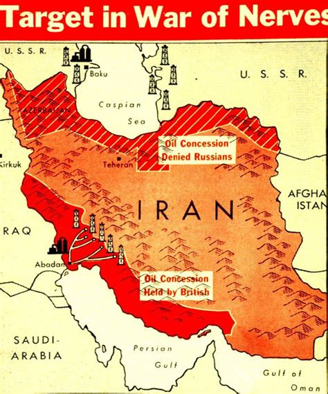 The Soviet Union and Iran had reached an agreement that gave the Soviets an oil concession in ...