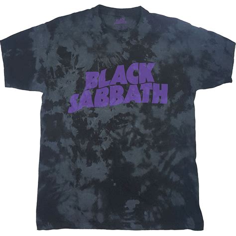 Black Sabbath Wavy Logo Dip Dye Tie Dye T Shirt 428076 Rockabilia