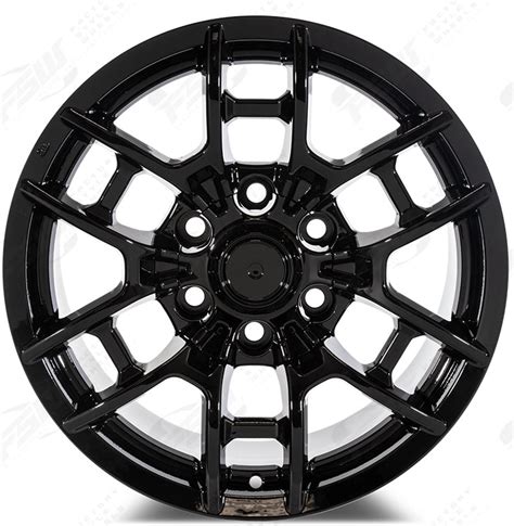 17 Inch Toyota Trd Pro Style Gloss Black Rims Fits 4runner Fj Cruiser Tacoma Style Wheels