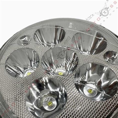 Оптика фары LED-DIP 6-диодов на мотоцикл Иж, Урал, Минск (D-165mm ...