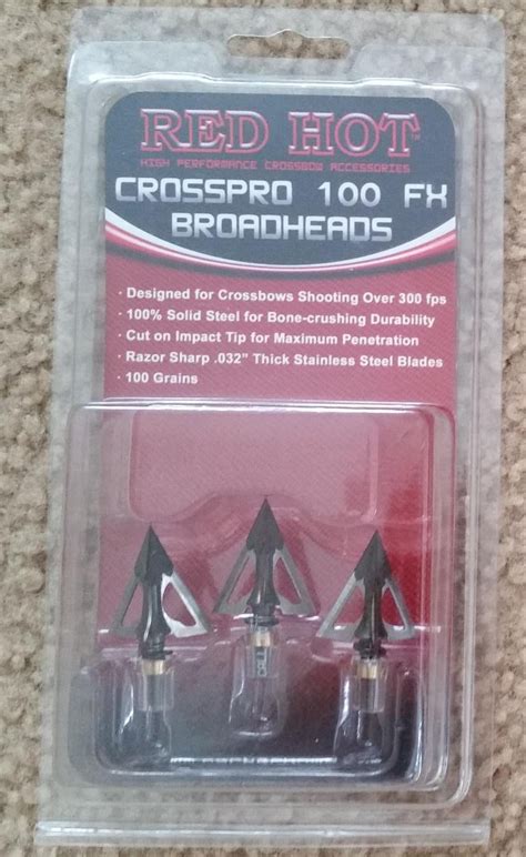 Sold 100 GR Red Hot Crosspro Crossbow Nation