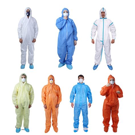 White List Factory Disposable PPE Safety Clothing Suit Food Industry