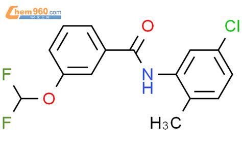 723253 62 1 N 5 Chloro 2 methyl phenyl 3 difluoromethoxy benzamide化学式