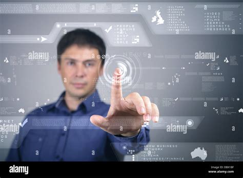 Touch screen technology Stock Photo - Alamy