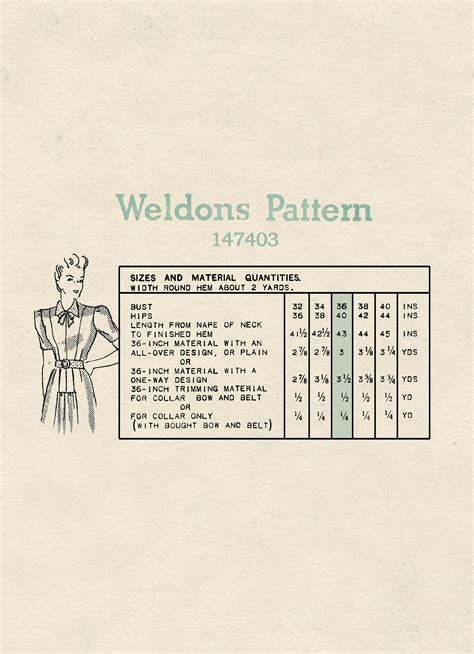 1940s Pussy Bow Collar Tea Dress PDF Pattern Bust 36 Etsy UK