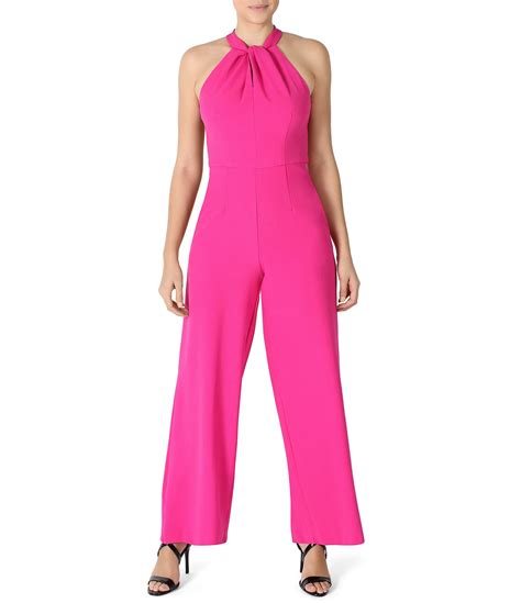 Julia Jordan Halter Twist Neck Sleeveless Jumpsuit Dillards