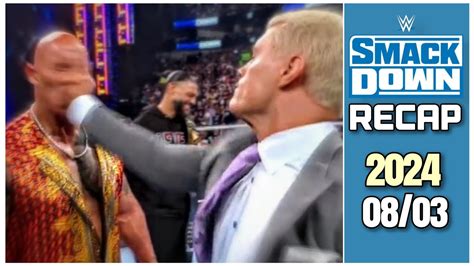 Cody Rhodes se venge et gifle The Rock RÉCAP SMACKDOWN 8 MARS 2024