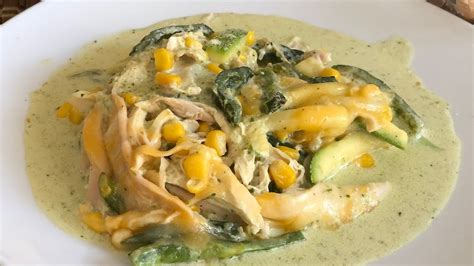 Calabacitas Con Rajas Y Pollo En Crema YouTube