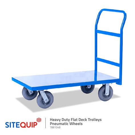 Heavy Duty Flat Deck Trolleys 1100 X 600mm Sitecraft