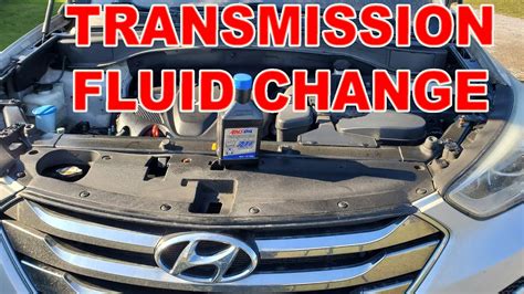 Hyundai Sante Fe Transmission Fluid Drain And Fill Youtube