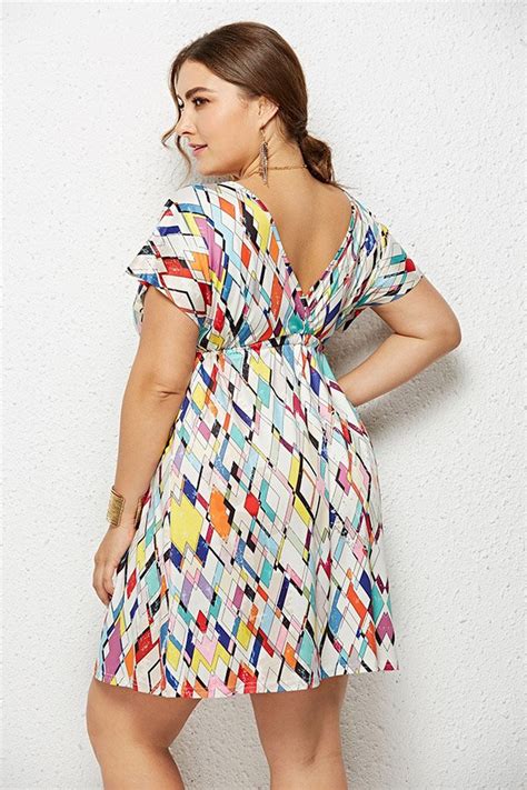 Cheap Plus Size Summer Dresses with floral printed