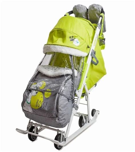 Санки-коляска комбинированная Nika - Disney Baby 2 с колесами с Винни ...