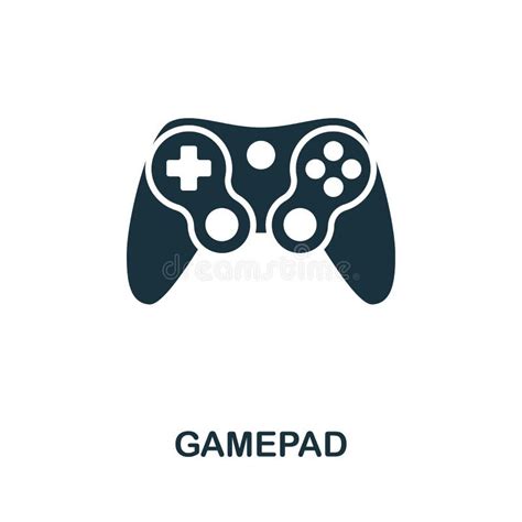 Gamepad Icon Monochrome Simple Line Game Element Icon For Templates