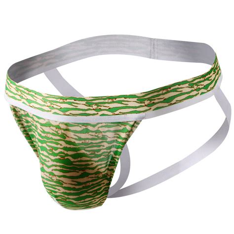 Men S Sexy Mesh Underwear Open Back Transparent U Pouch Printed Gay Lingerie EBay