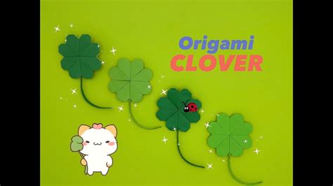 Origami Lesson Diy Origami Clover