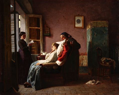 Vincenzo Cabianca La Convalescente Arte Pittore Galleria D Arte