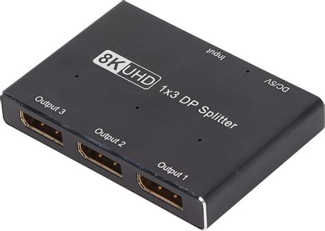 Amazon.com: 1x3 Dp Splitter 1x3 Dp Adapter Displayport Splitter 1x3 ...