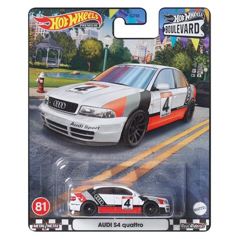 風火輪 Hot Wheels 膠胎 BOULEVARD 林蔭大道 奧迪 AUDI S4 Quattro 賽車 跑車 蝦皮購物