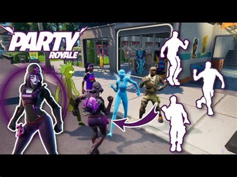 Emote Battles Using The Dark Skully Skin In Party Royale Rare Emotes