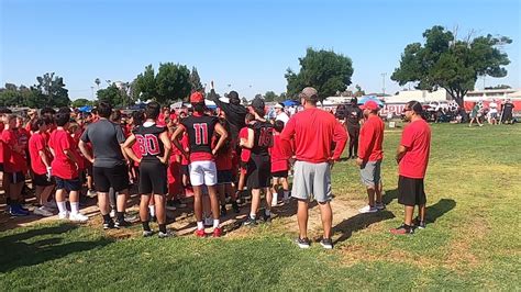 Hanford High School Football Players Connon Sanchez Youth Camp On