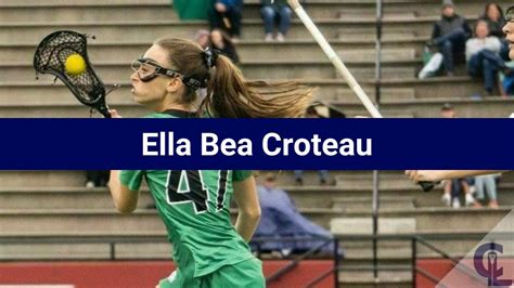 Ella Bea Croteau Lacrosse Highlights Ga Att Mid Youtube