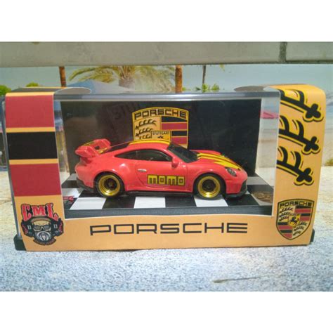 Hot Wheels Porsche Gt MOMO Custom Pneus De Borracha Shopee Brasil