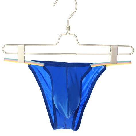 Men Ice Silk Briefs Ultra Thin U Convex Pouch Sexy Bikini Low Waist Underwear Ebay