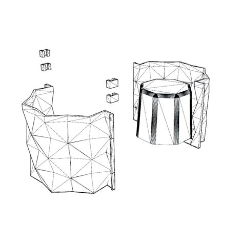 Forma molde para Vaso Geométrico de Cimento ou Gesso Elo7