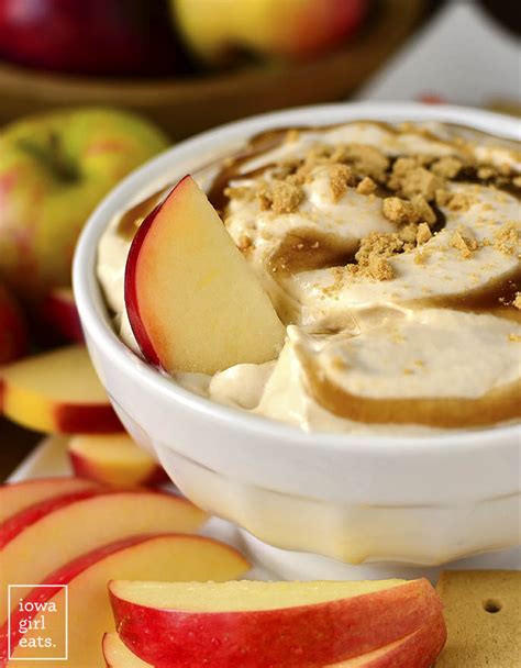 No Bake Caramel Apple Cheesecake Dip Iowa Girl Eats