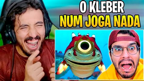 FIQUEI MEDO DE UM PEIXE Subnautica Kleberiano Leozin React