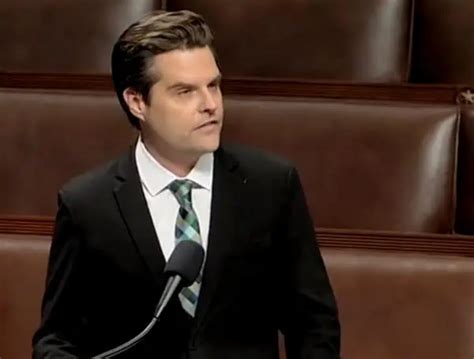 Florida Rep Matt Gaetz Resigns Immediately From Congress Following