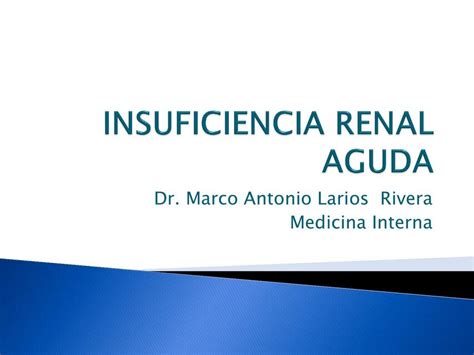 INSUFICIENCIA RENAL AGUDA Medi Fer UDocz