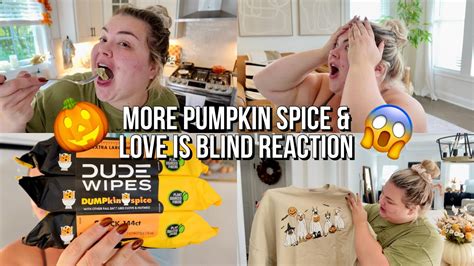 LOVE IS BLIND REACTION PUMPKIN SPICE BOOTY WIPES UNPACKING DAILY