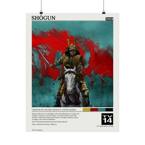 Shogun Poster Tv Show Poster Japan Wall Art Samurai Print Movie Wall ...